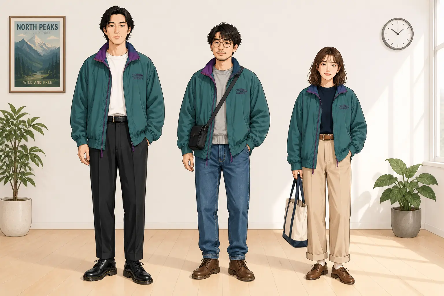 コーデ全体イメージ(タップで各モデル)