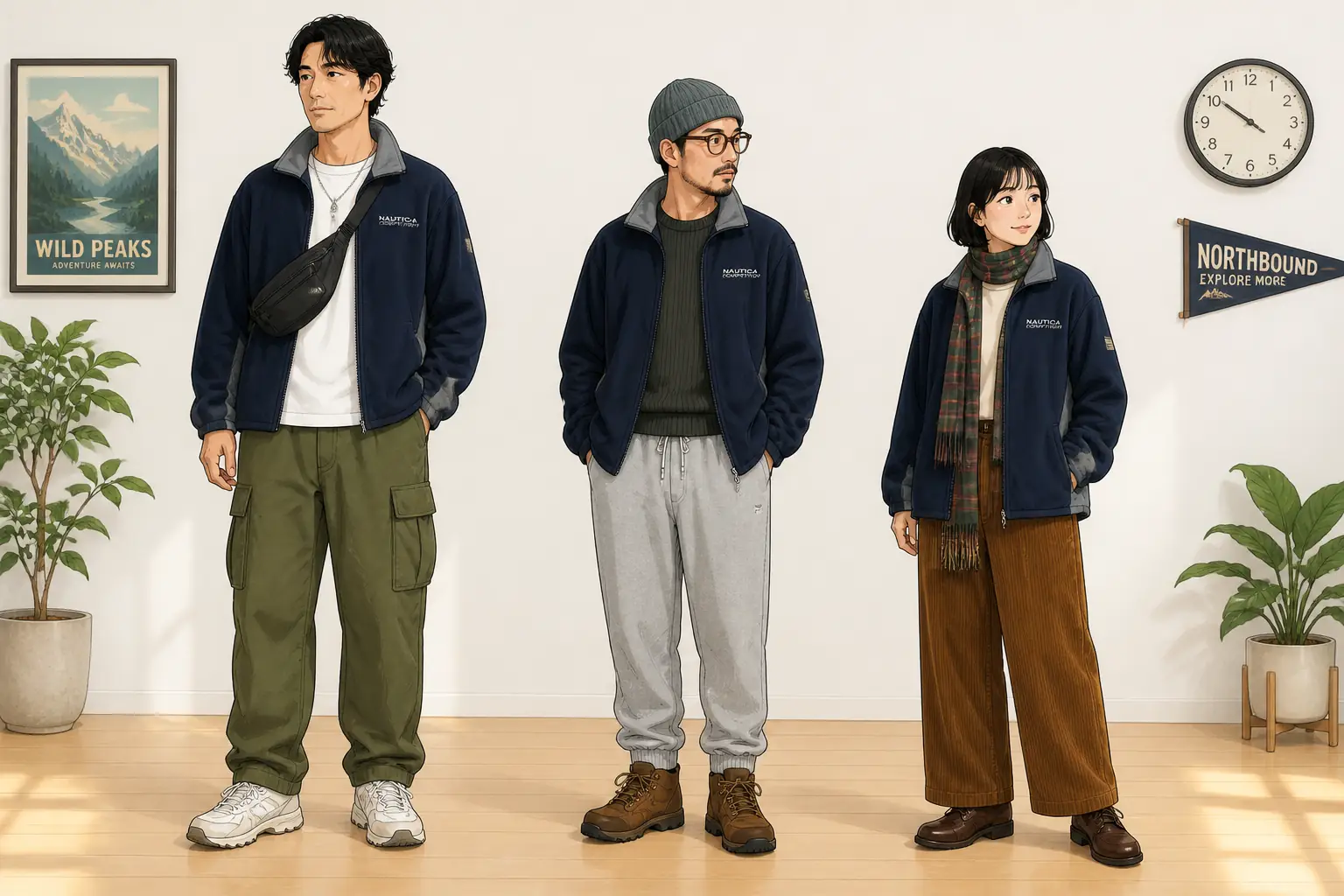 コーデ全体イメージ(タップで各モデル)