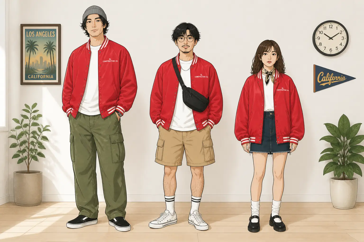 コーデ全体イメージ(タップで各モデル)