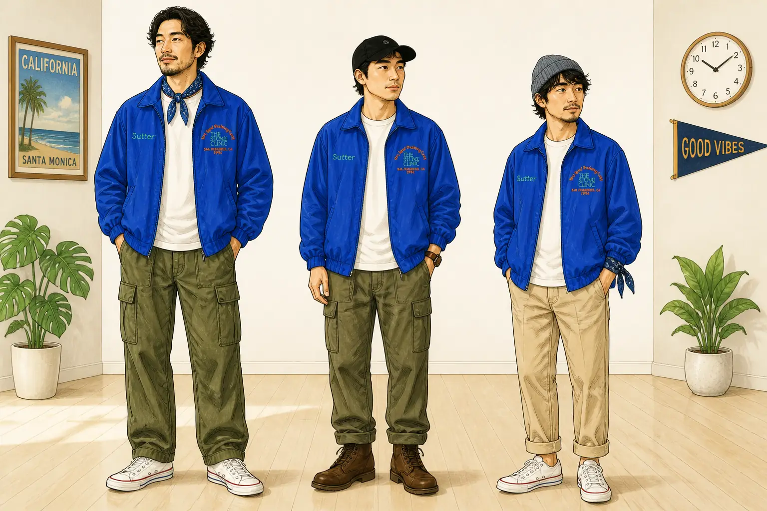 コーデ全体イメージ(タップで各モデル)
