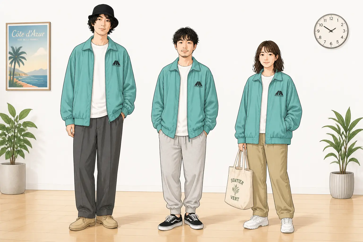 コーデ全体イメージ(タップで各モデル)