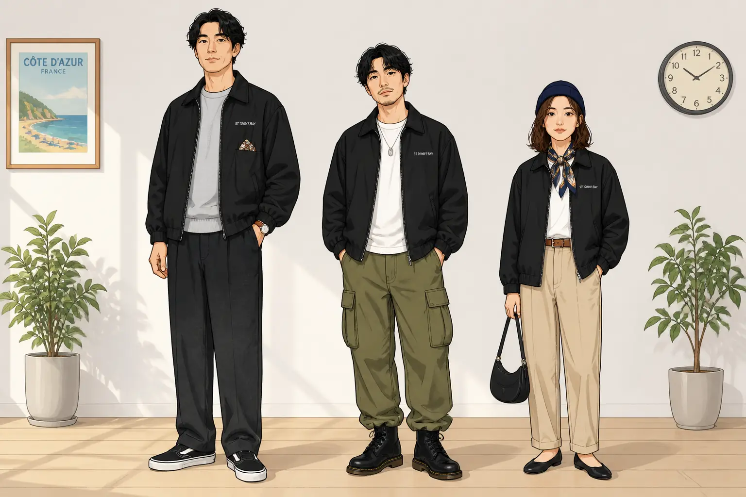 コーデ全体イメージ(タップで各モデル)