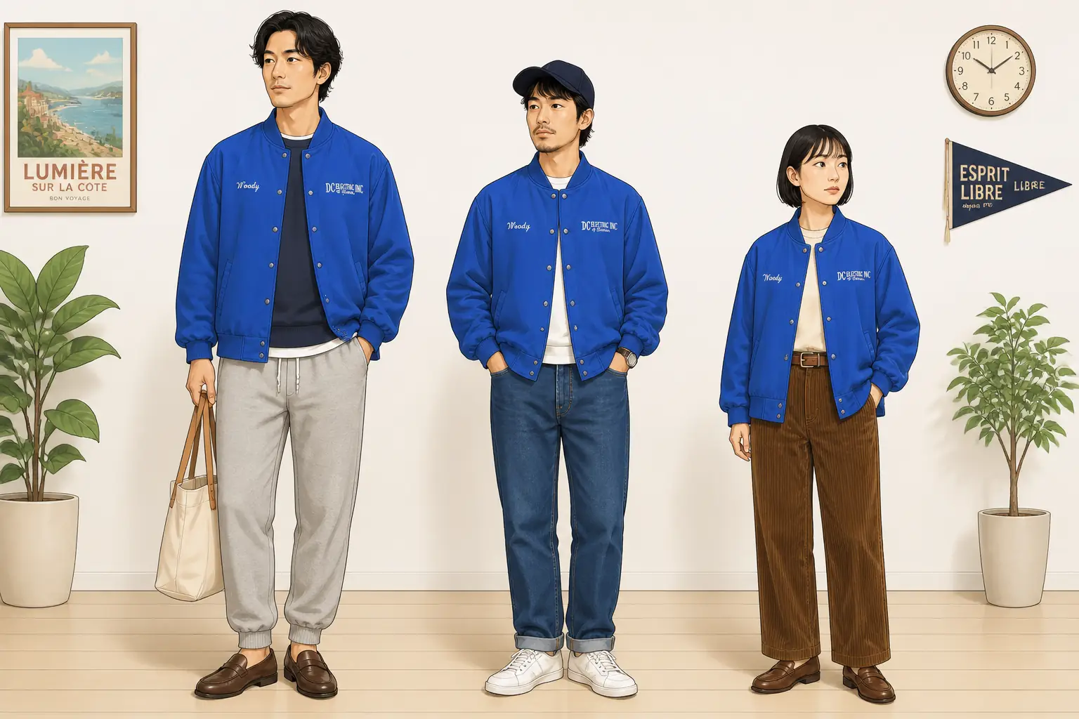 コーデ全体イメージ(タップで各モデル)