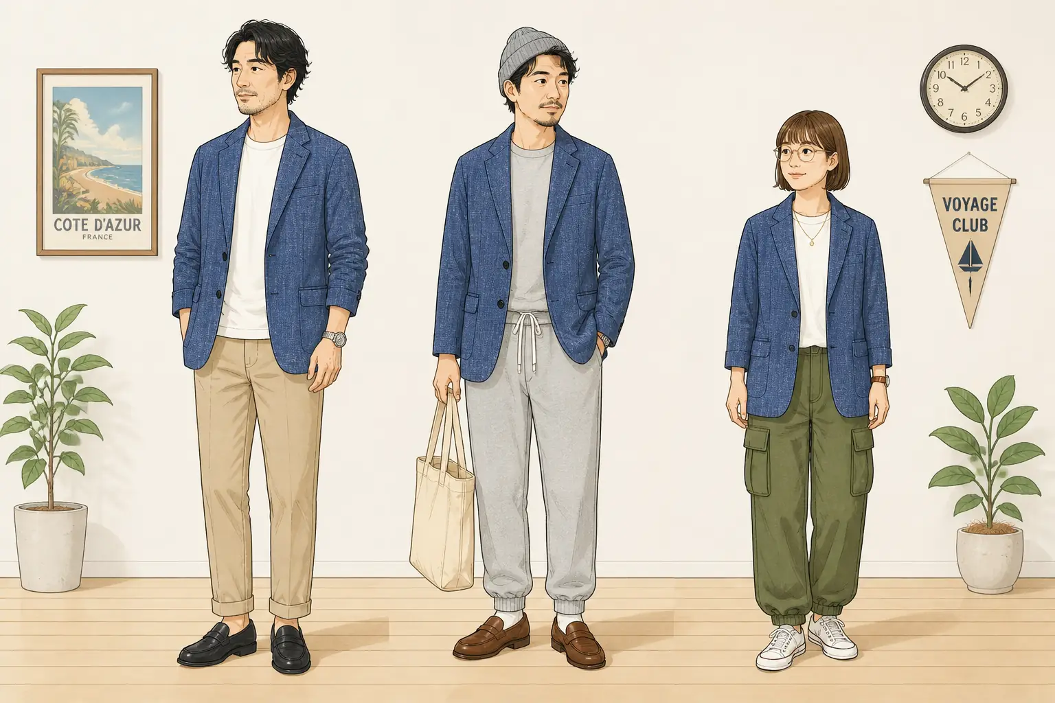 コーデ全体イメージ(タップで各モデル)