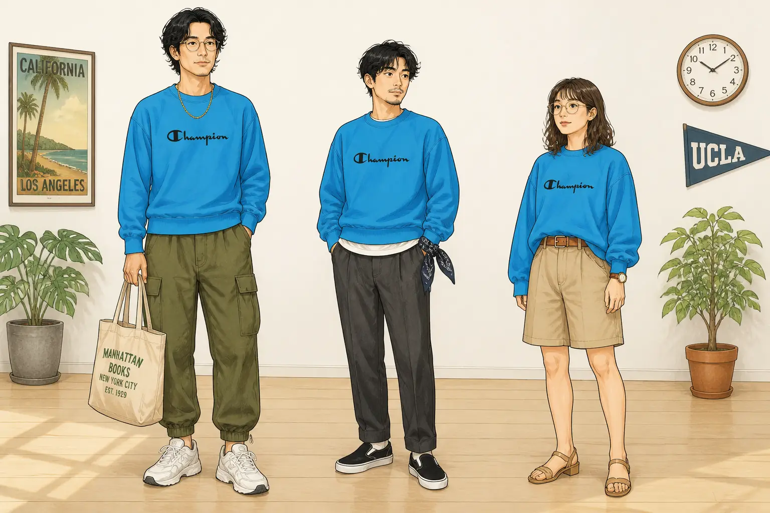 コーデ全体イメージ(タップで各モデル)