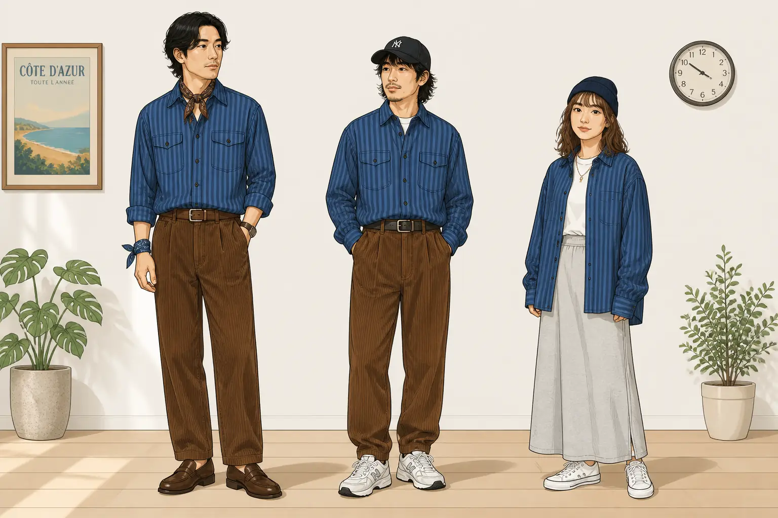 コーデ全体イメージ(タップで各モデル)