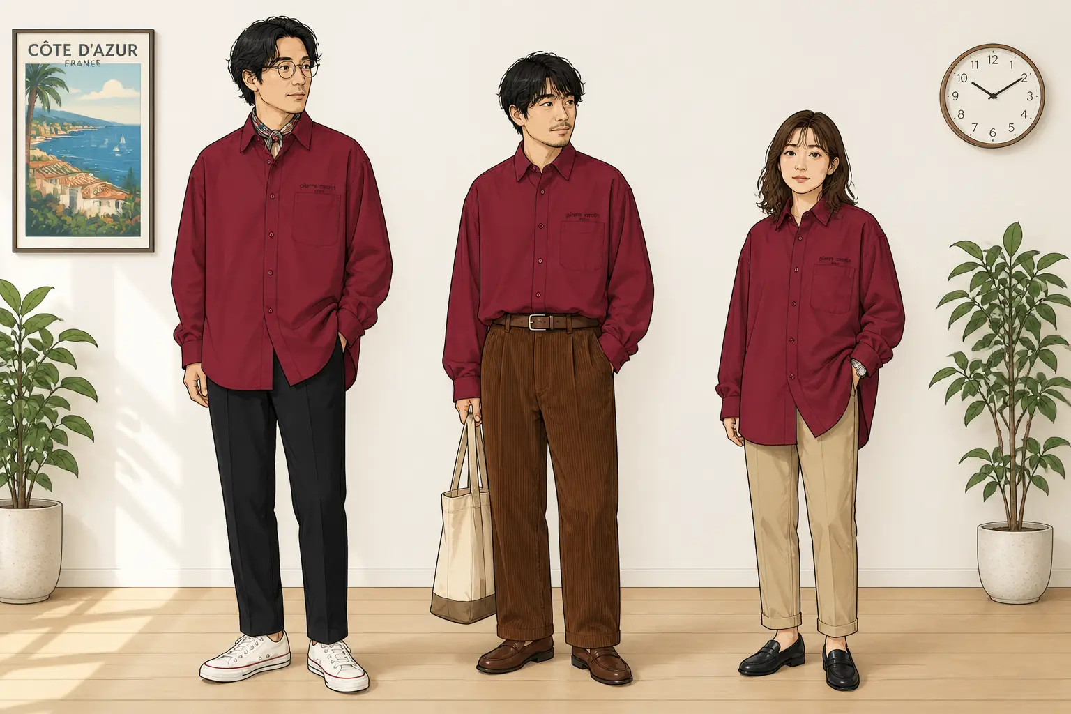 コーデ全体イメージ(タップで各モデル)