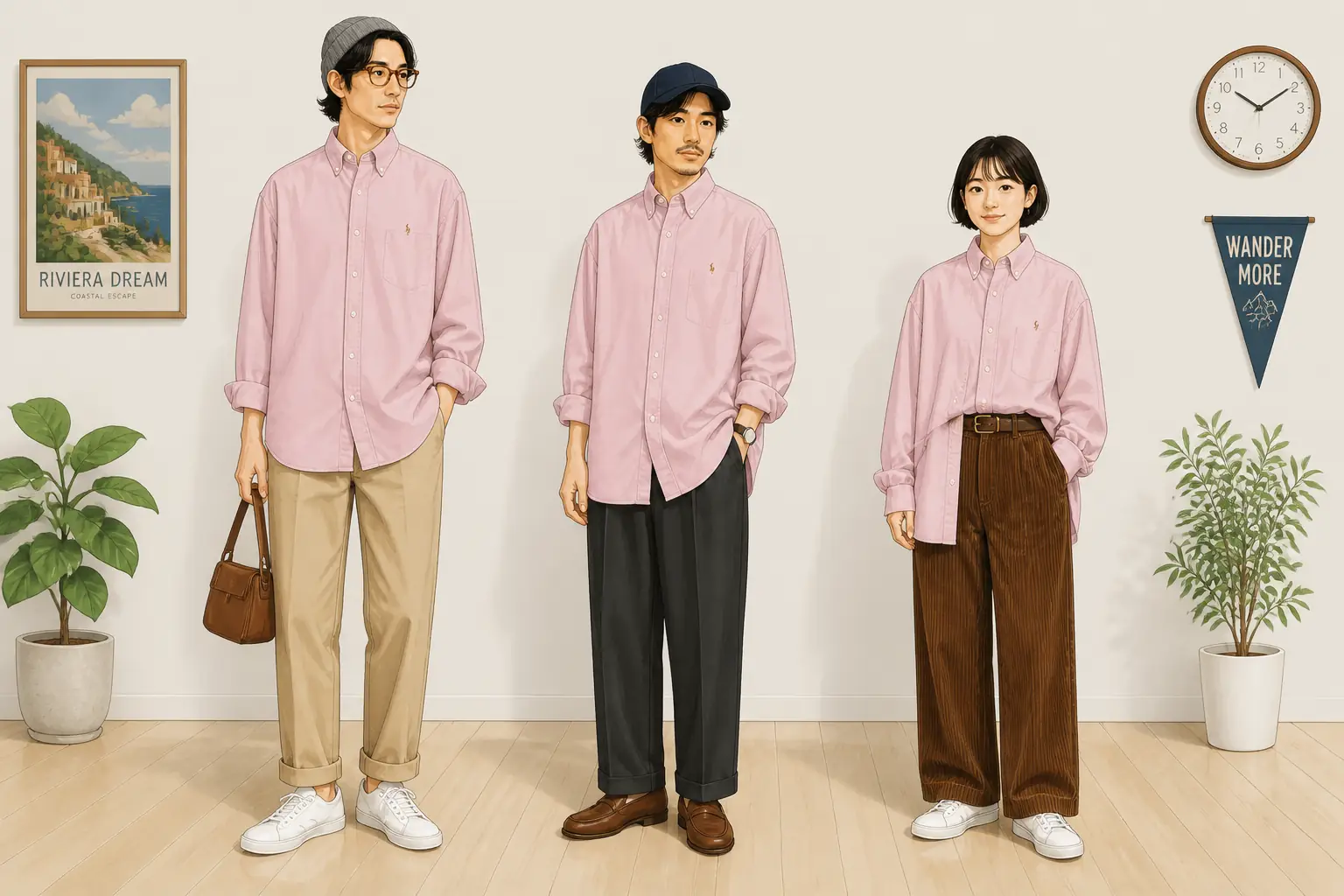 コーデ全体イメージ(タップで各モデル)