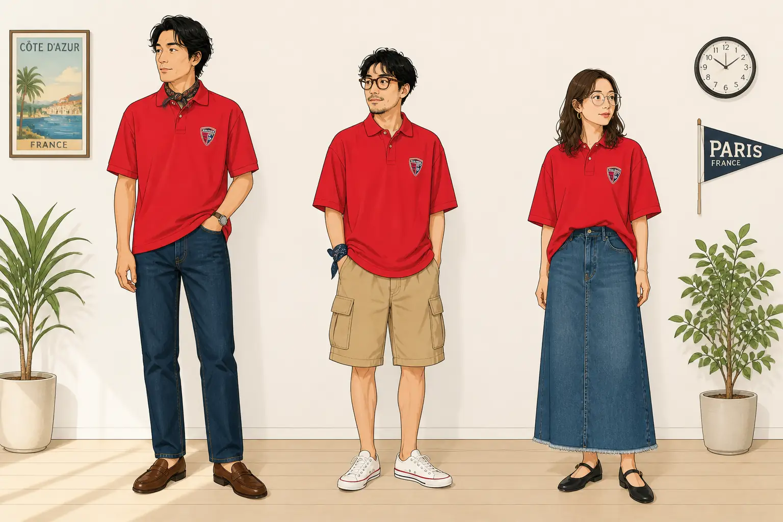 コーデ全体イメージ(タップで各モデル)