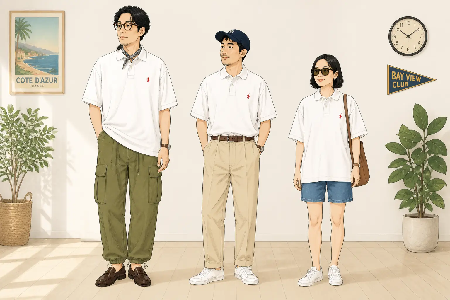 コーデ全体イメージ(タップで各モデル)