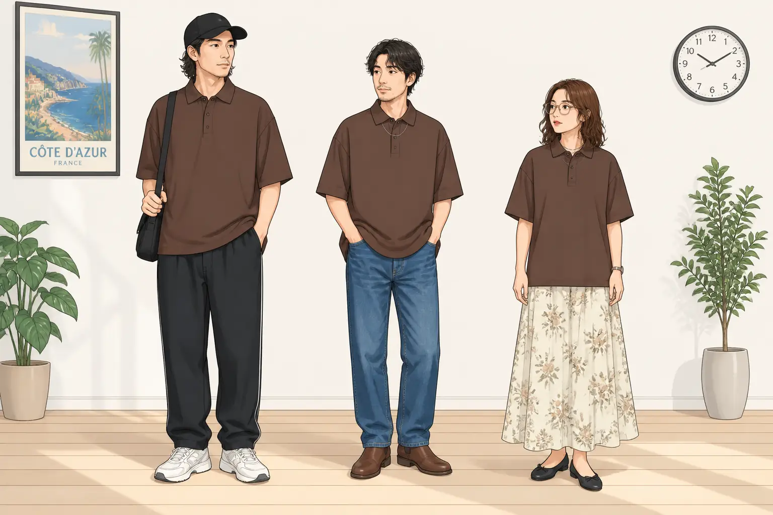 コーデ全体イメージ(タップで各モデル)