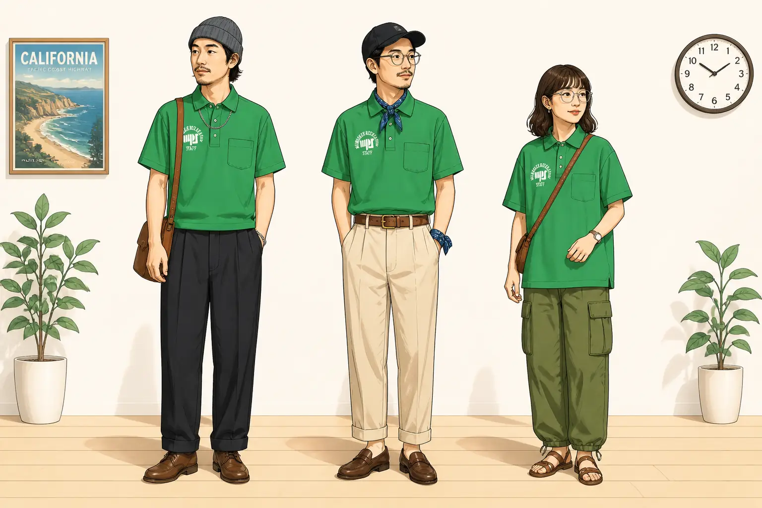 コーデ全体イメージ(タップで各モデル)