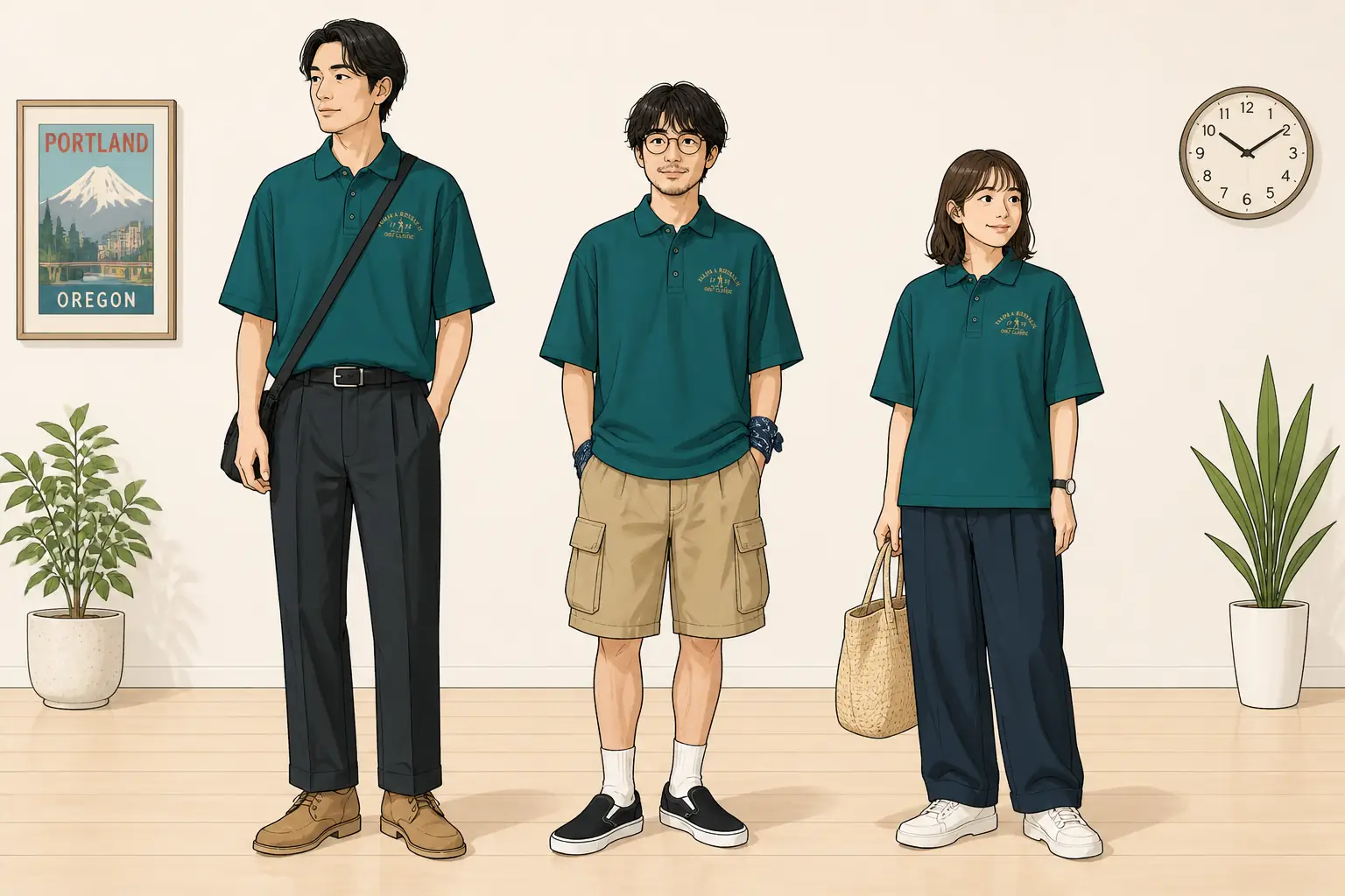 コーデ全体イメージ(タップで各モデル)