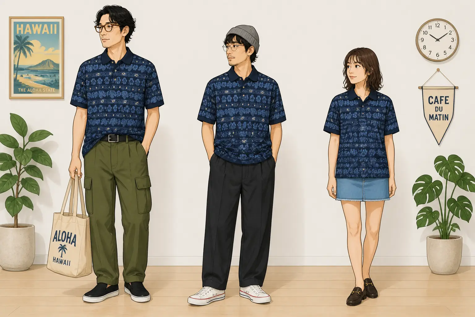 コーデ全体イメージ(タップで各モデル)