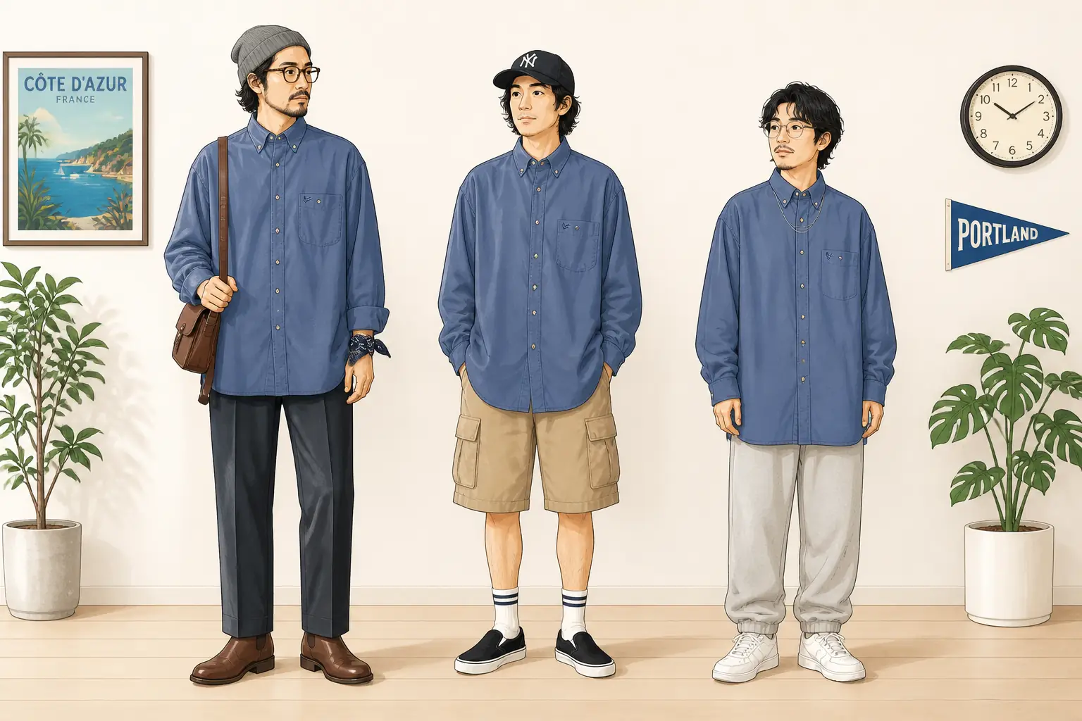 コーデ全体イメージ(タップで各モデル)