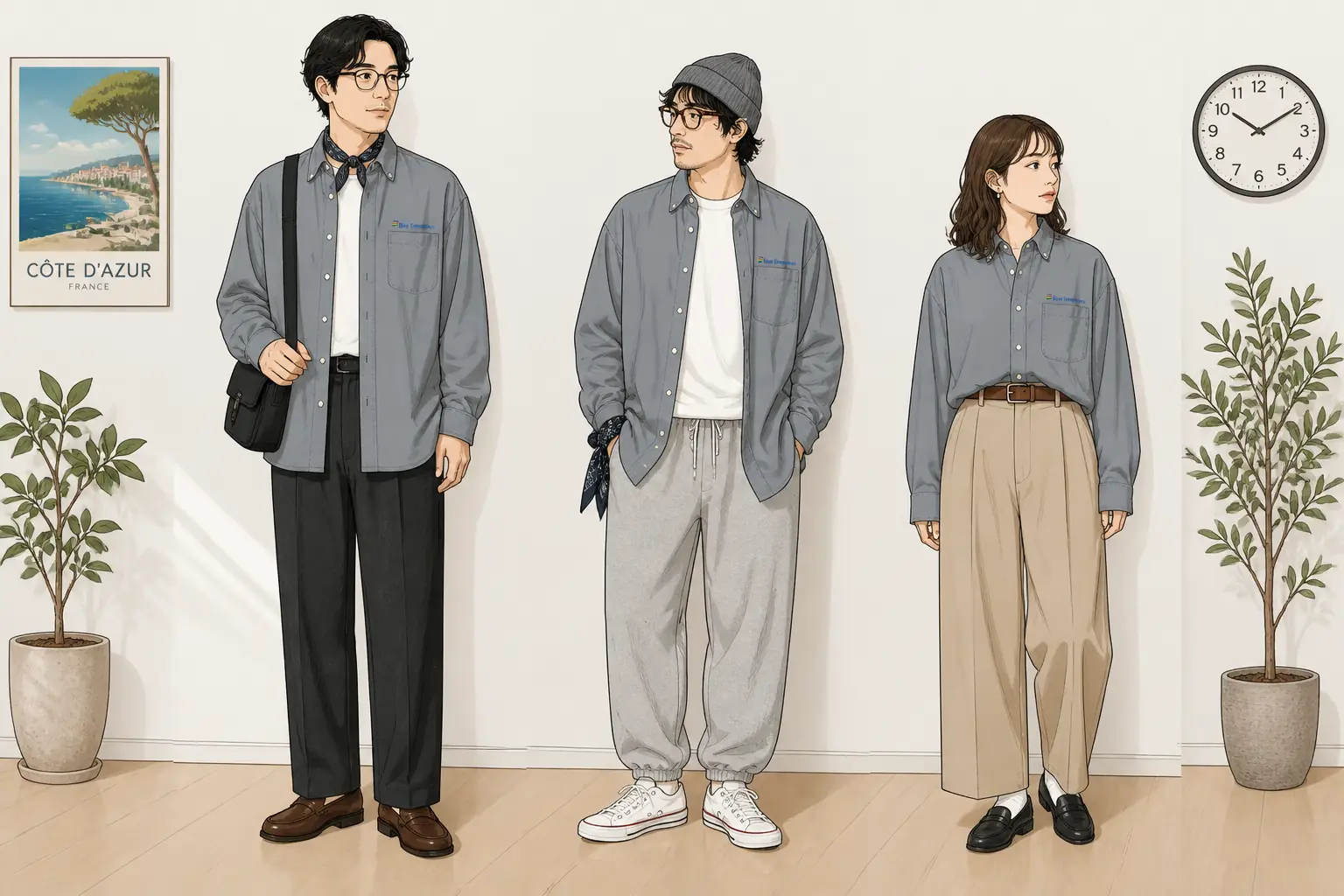 コーデ全体イメージ(タップで各モデル)