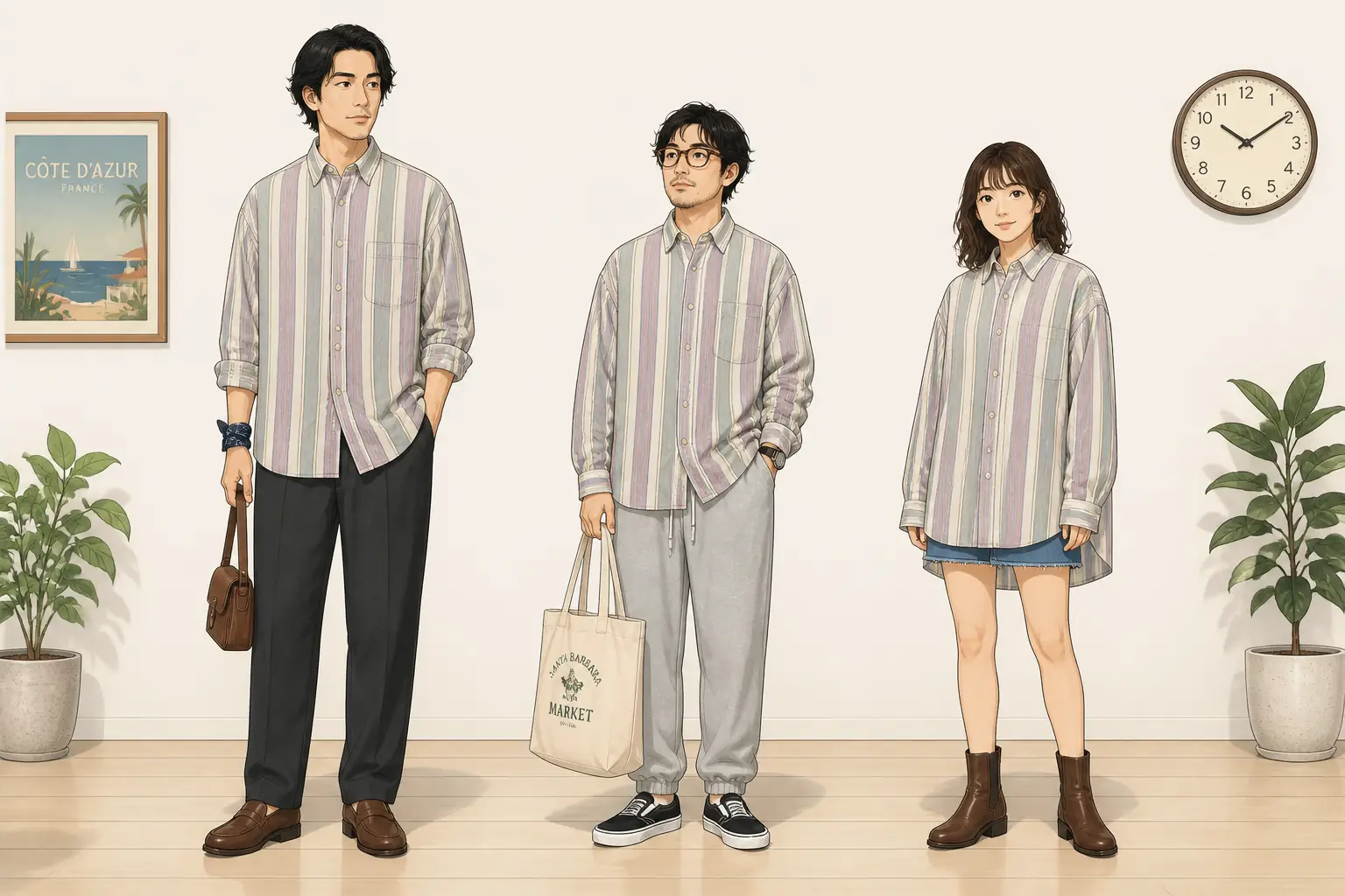 コーデ全体イメージ(タップで各モデル)