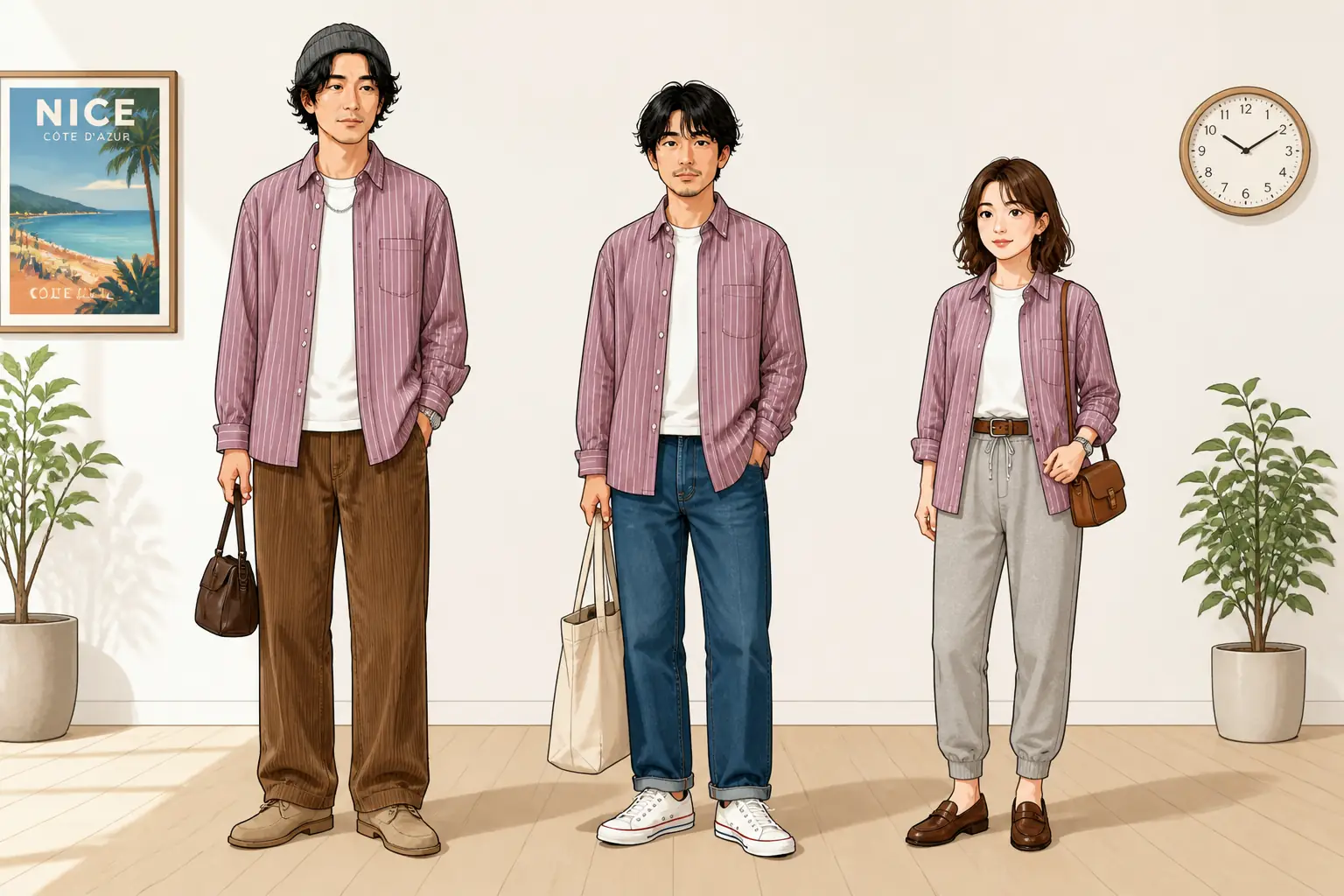 コーデ全体イメージ(タップで各モデル)