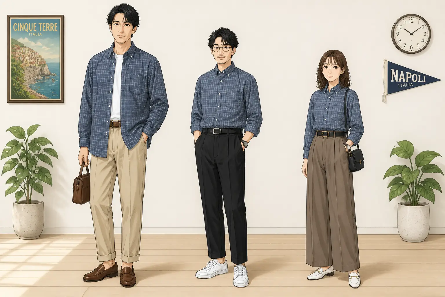 コーデ全体イメージ(タップで各モデル)