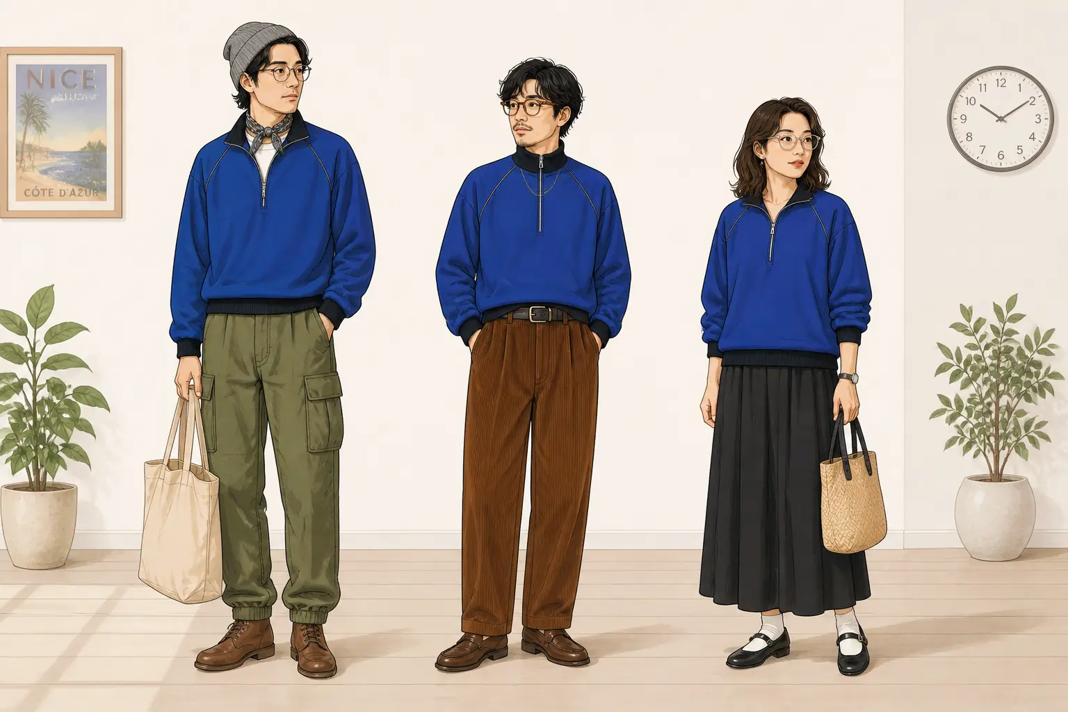 コーデ全体イメージ(タップで各モデル)