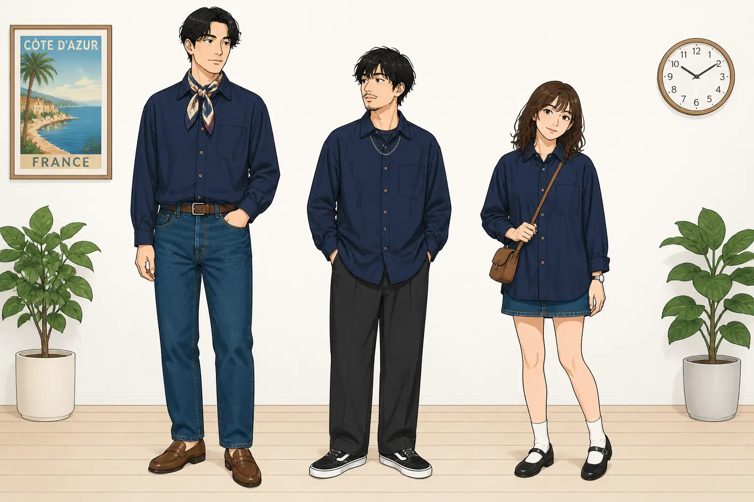 コーデ全体イメージ(タップで各モデル)
