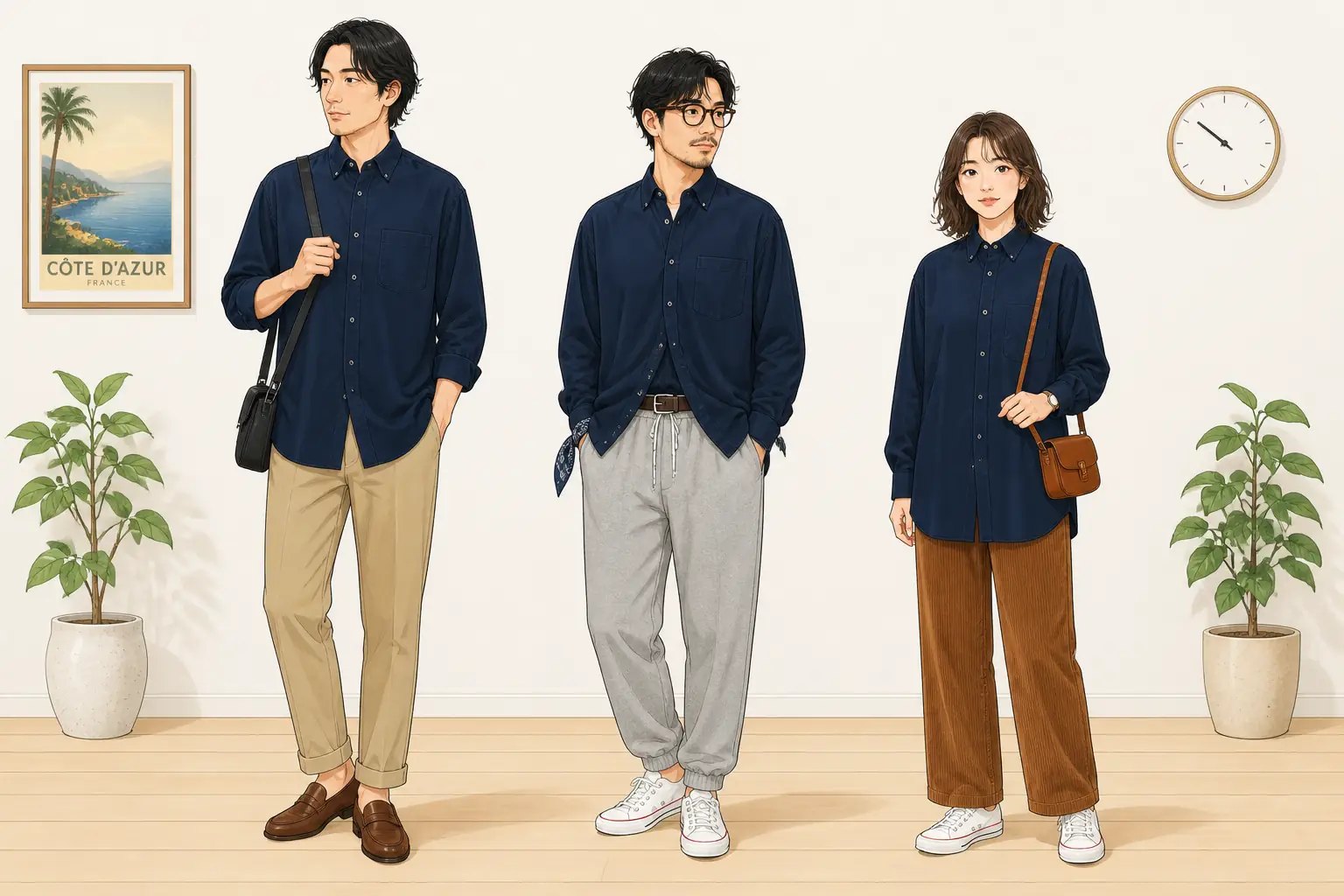 コーデ全体イメージ(タップで各モデル)