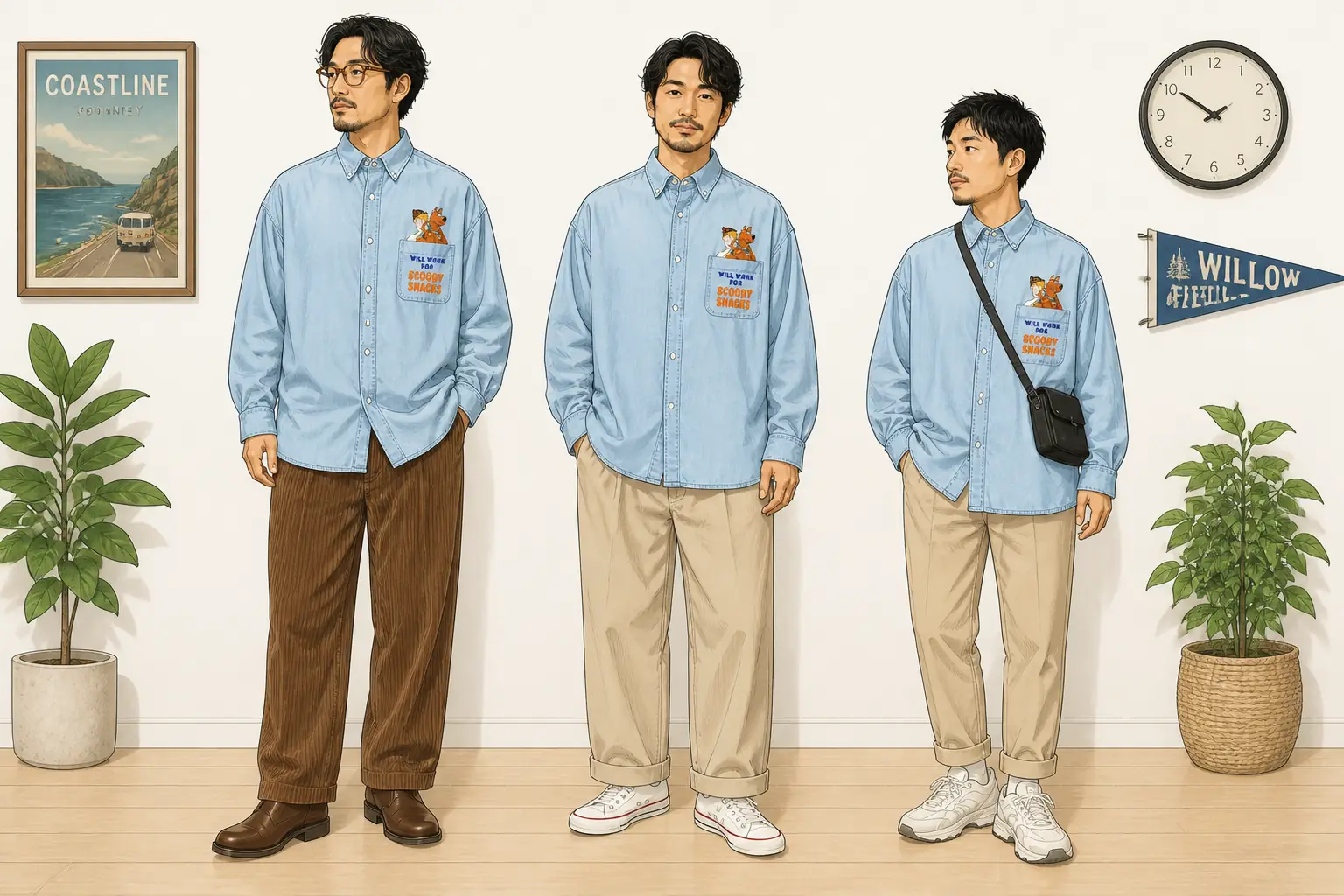 コーデ全体イメージ(タップで各モデル)