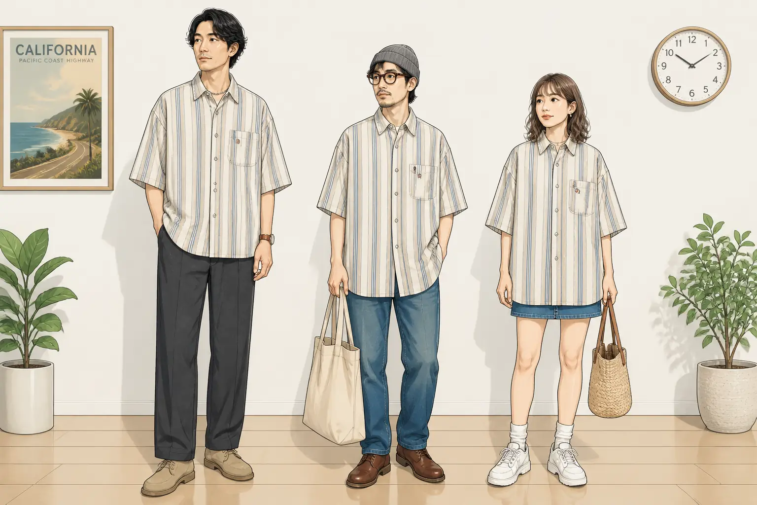 コーデ全体イメージ(タップで各モデル)