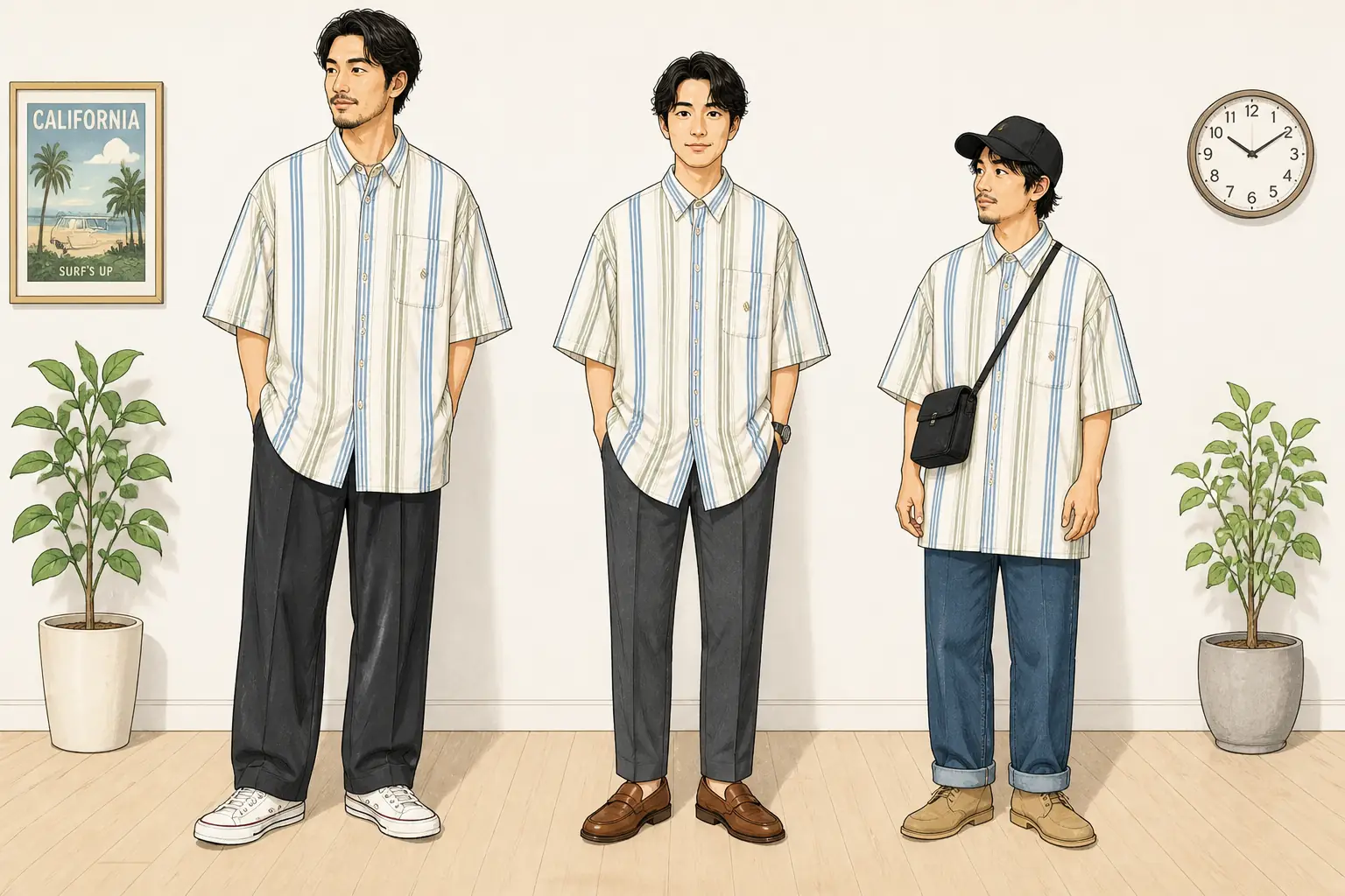 コーデ全体イメージ(タップで各モデル)