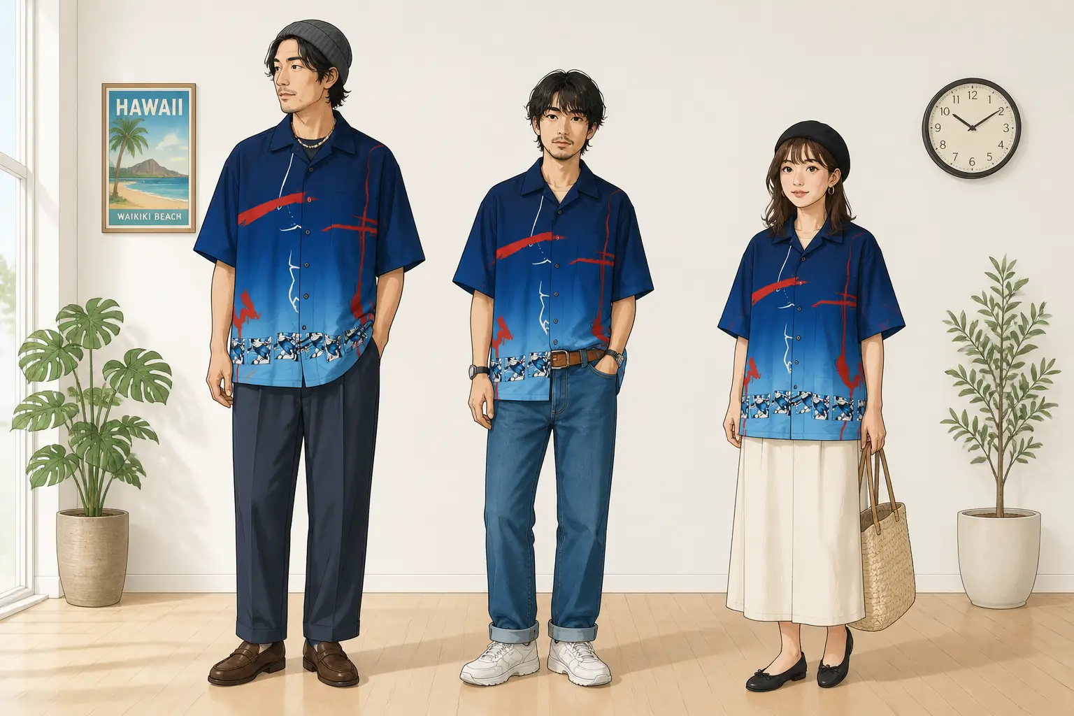 コーデ全体イメージ(タップで各モデル)