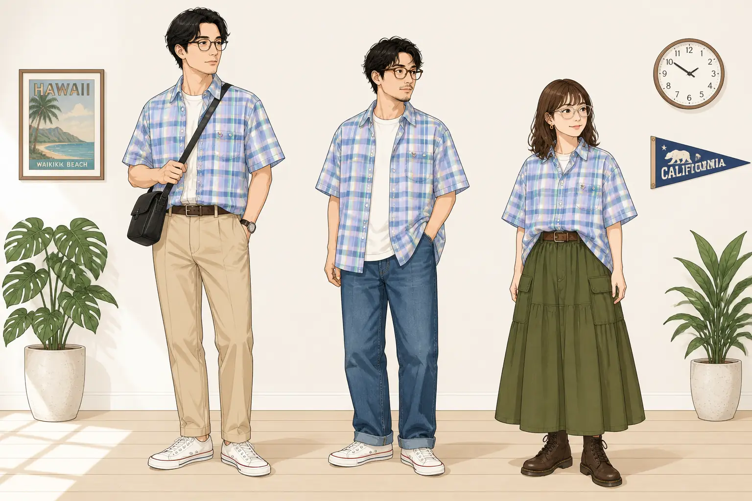 コーデ全体イメージ(タップで各モデル)