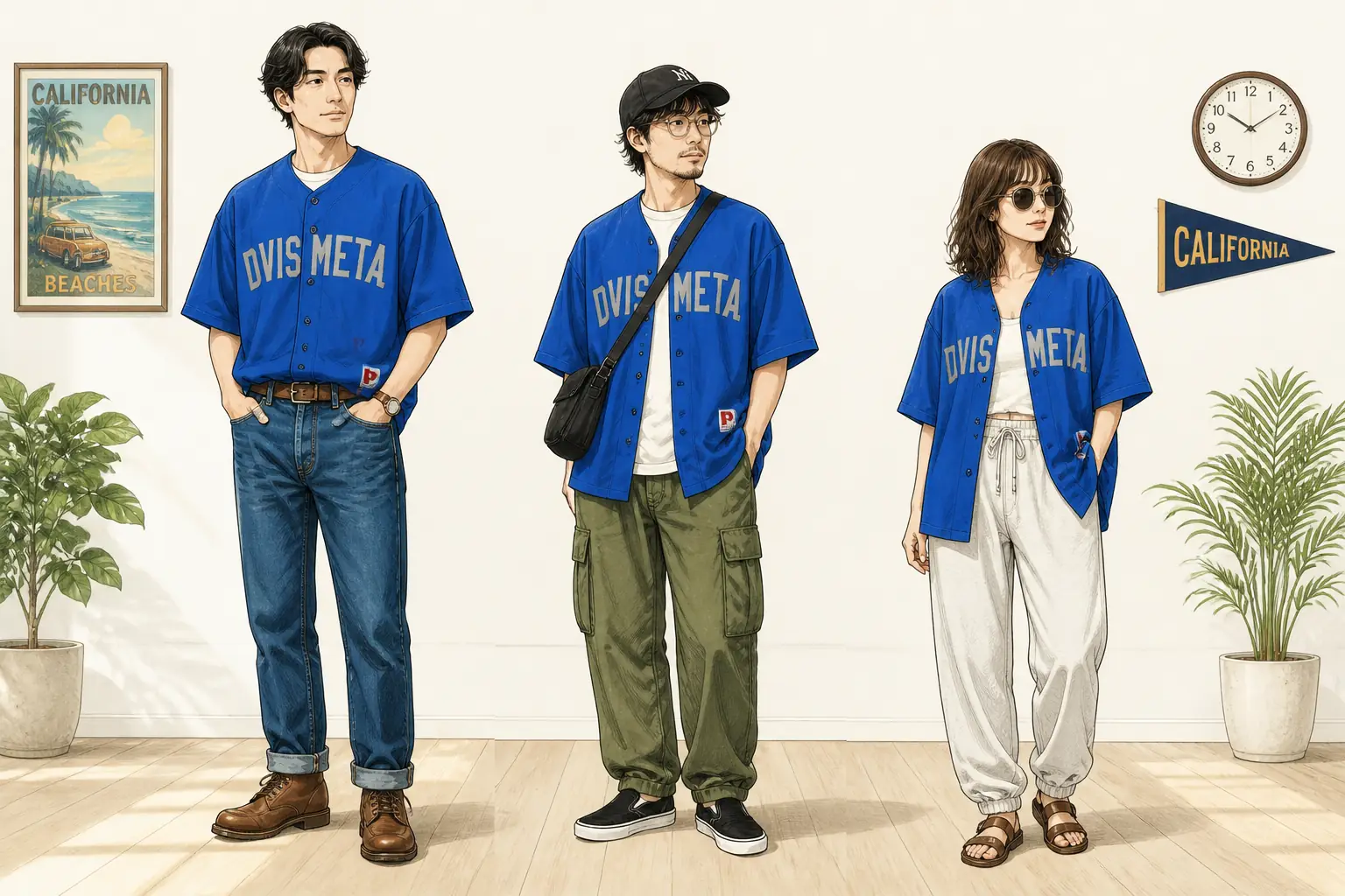コーデ全体イメージ(タップで各モデル)
