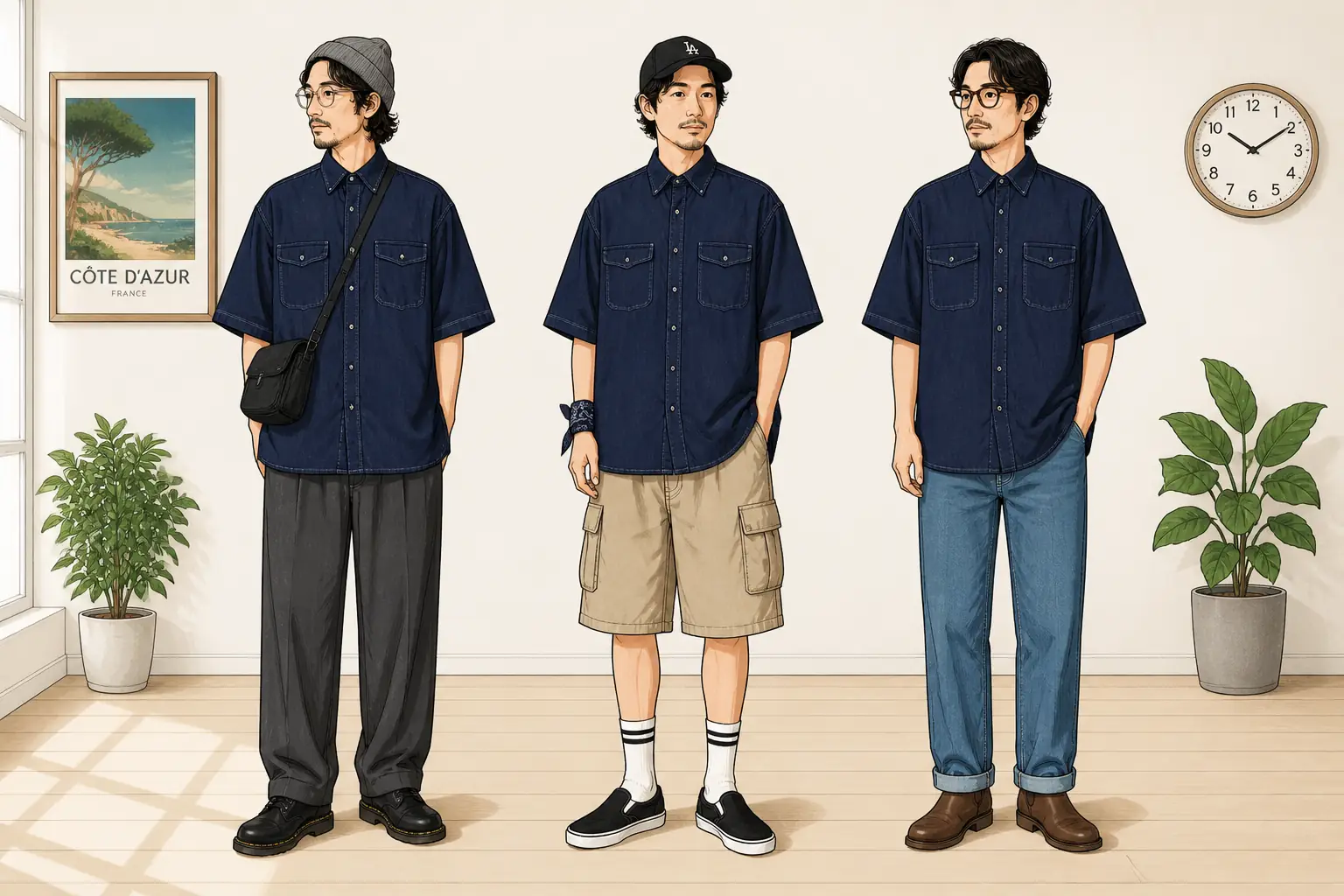 コーデ全体イメージ(タップで各モデル)
