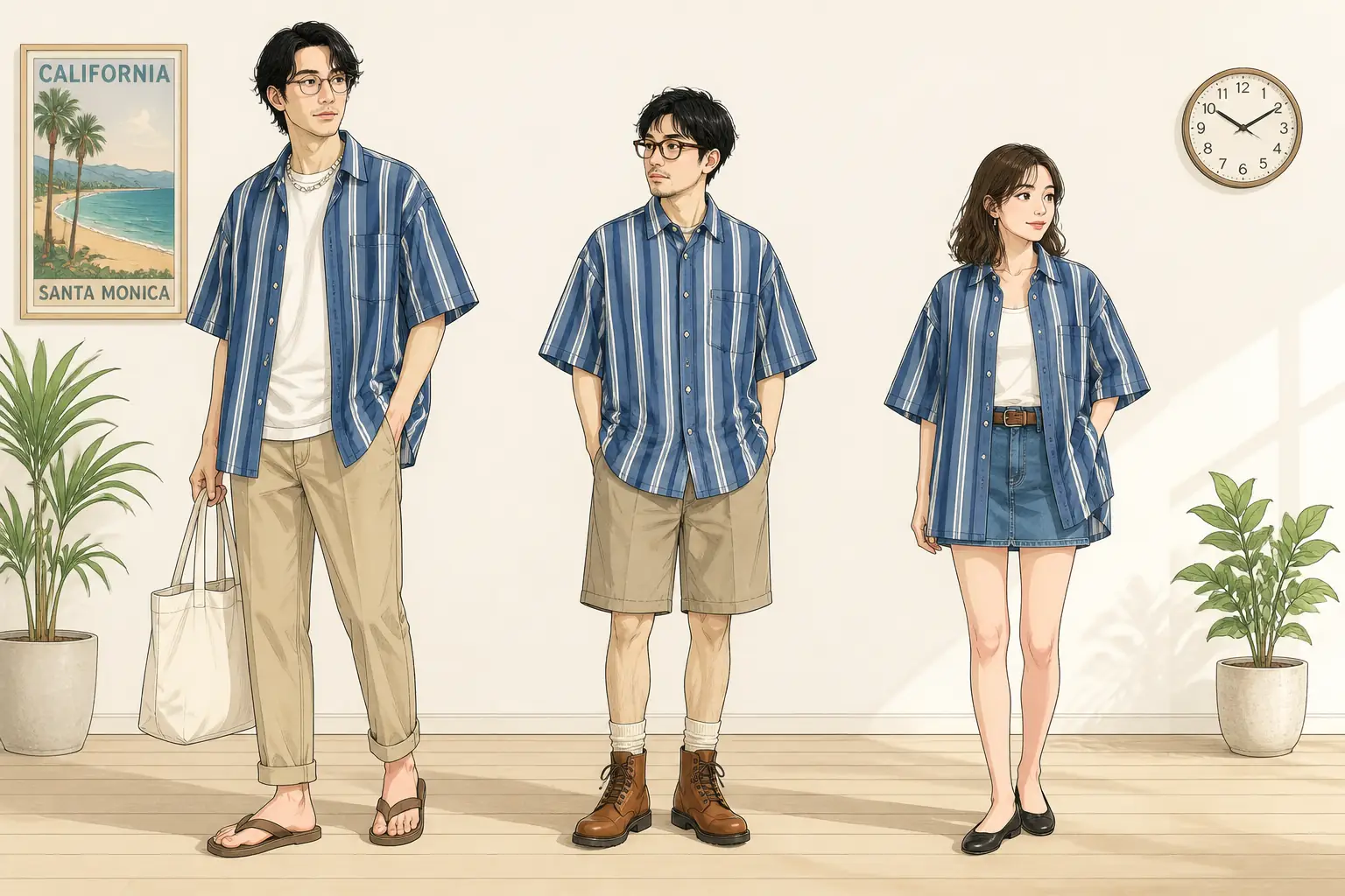 コーデ全体イメージ(タップで各モデル)