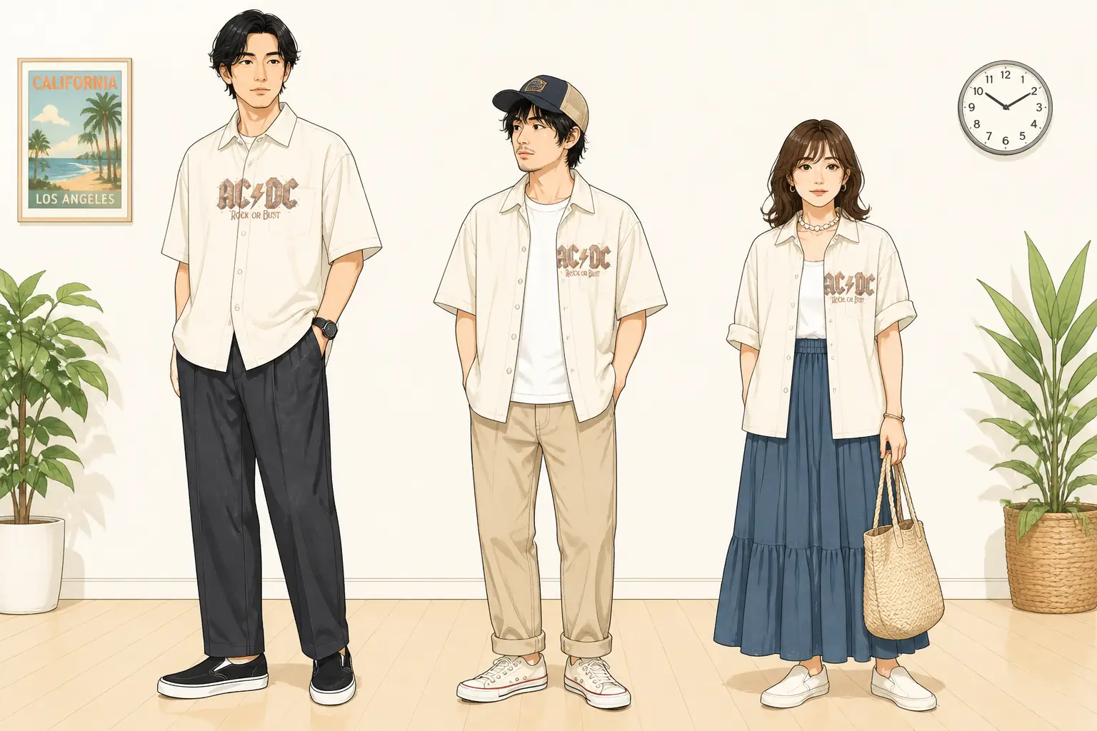 コーデ全体イメージ(タップで各モデル)