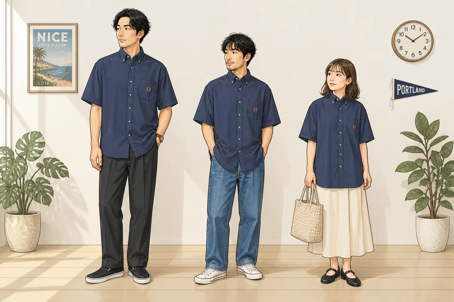 コーデ全体イメージ(タップで各モデル)