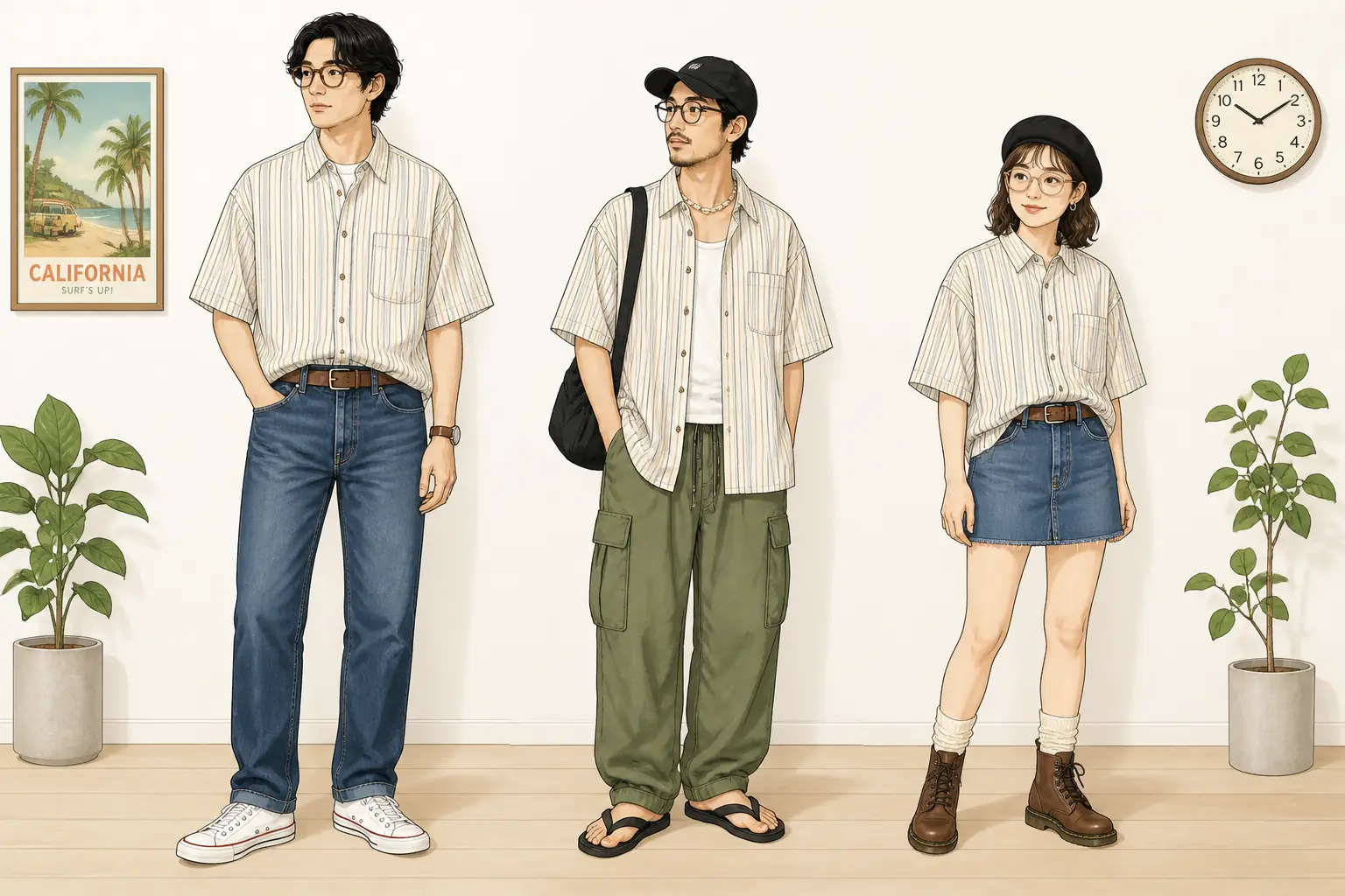 コーデ全体イメージ(タップで各モデル)