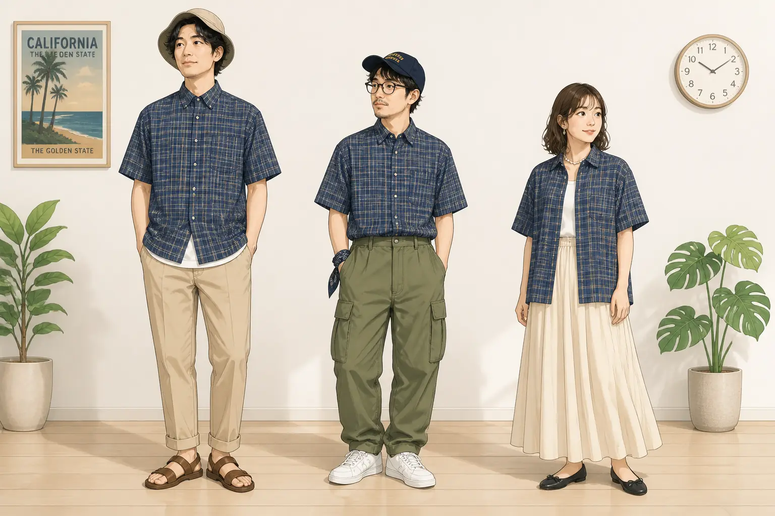 コーデ全体イメージ(タップで各モデル)