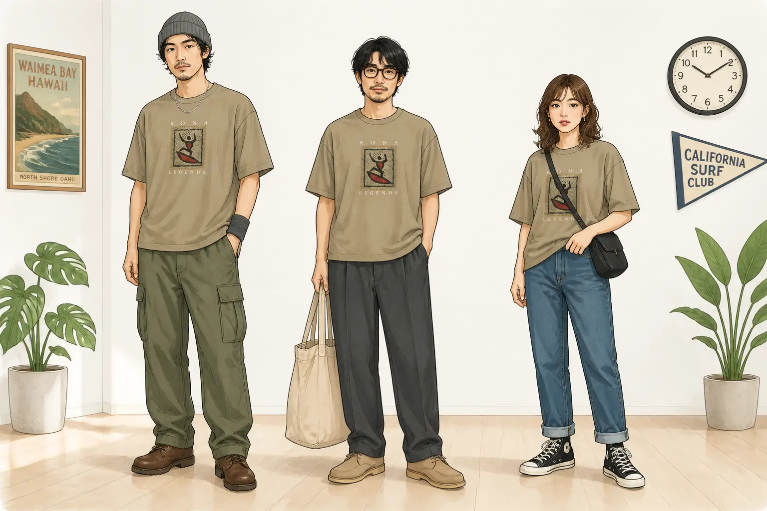コーデ全体イメージ(タップで各モデル)