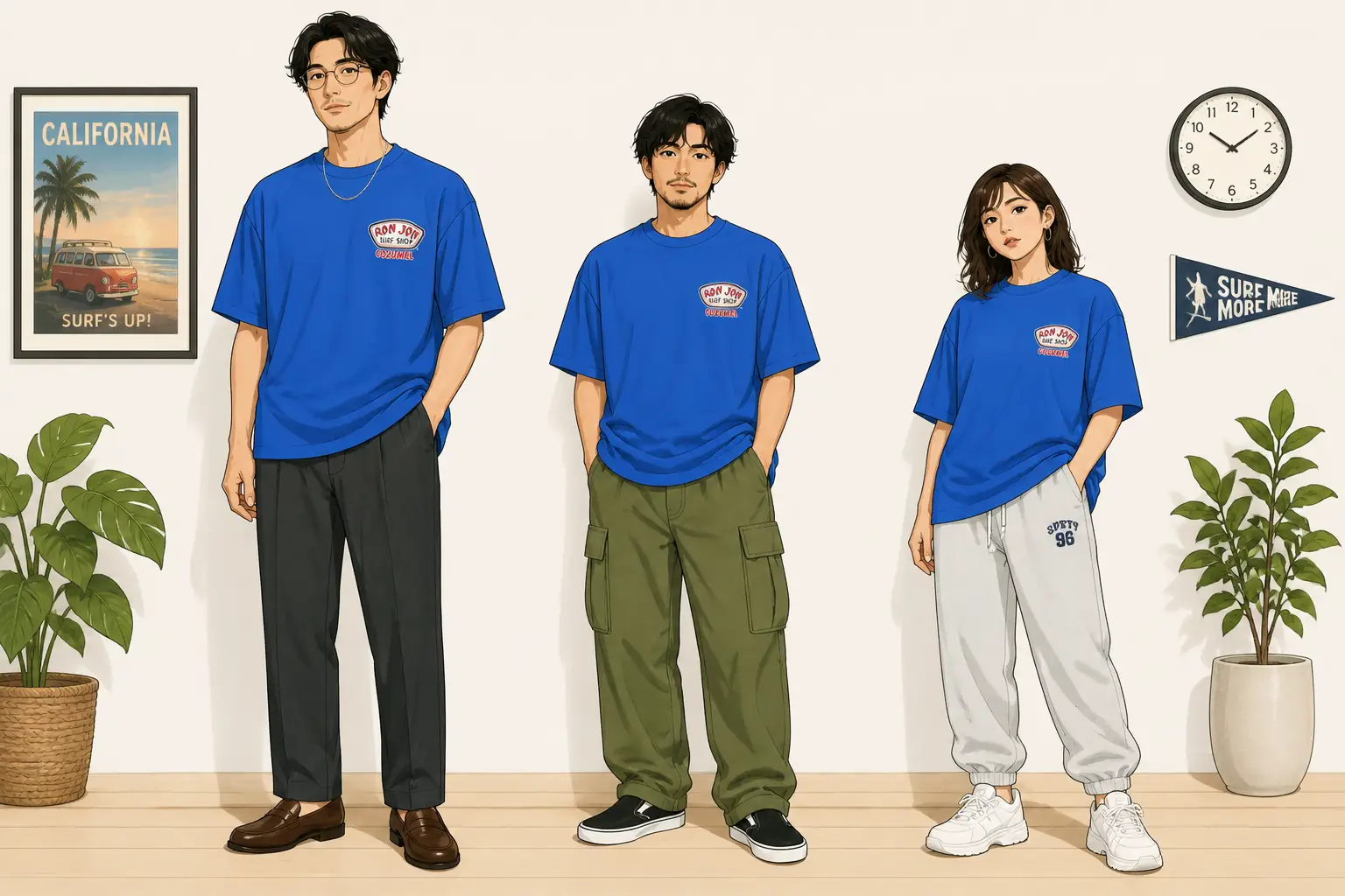 コーデ全体イメージ(タップで各モデル)