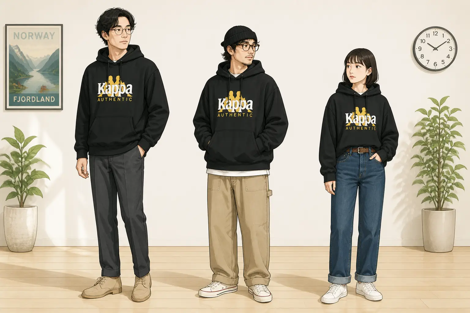 コーデ全体イメージ(タップで各モデル)