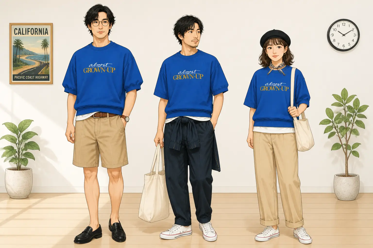 コーデ全体イメージ(タップで各モデル)