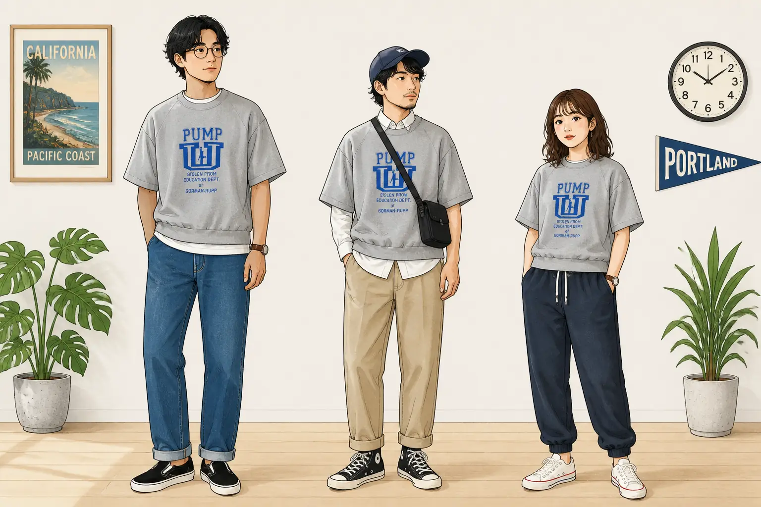 コーデ全体イメージ(タップで各モデル)