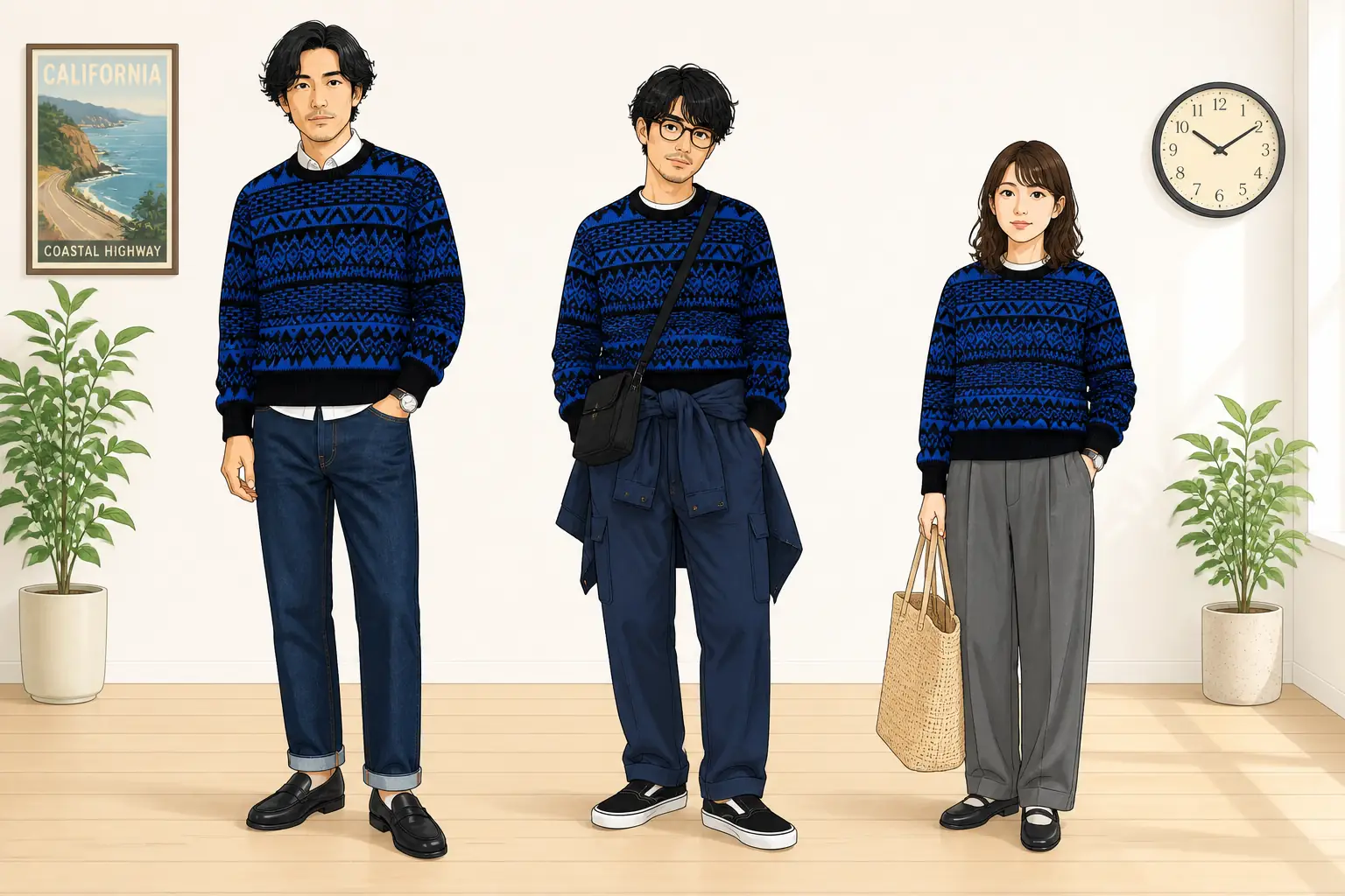 コーデ全体イメージ(タップで各モデル)