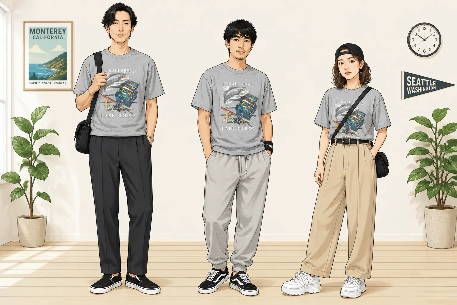 コーデ全体イメージ(タップで各モデル)