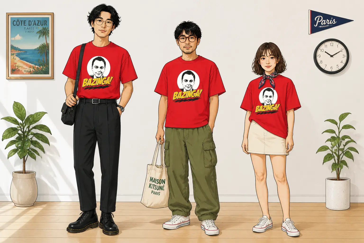 コーデ全体イメージ(タップで各モデル)