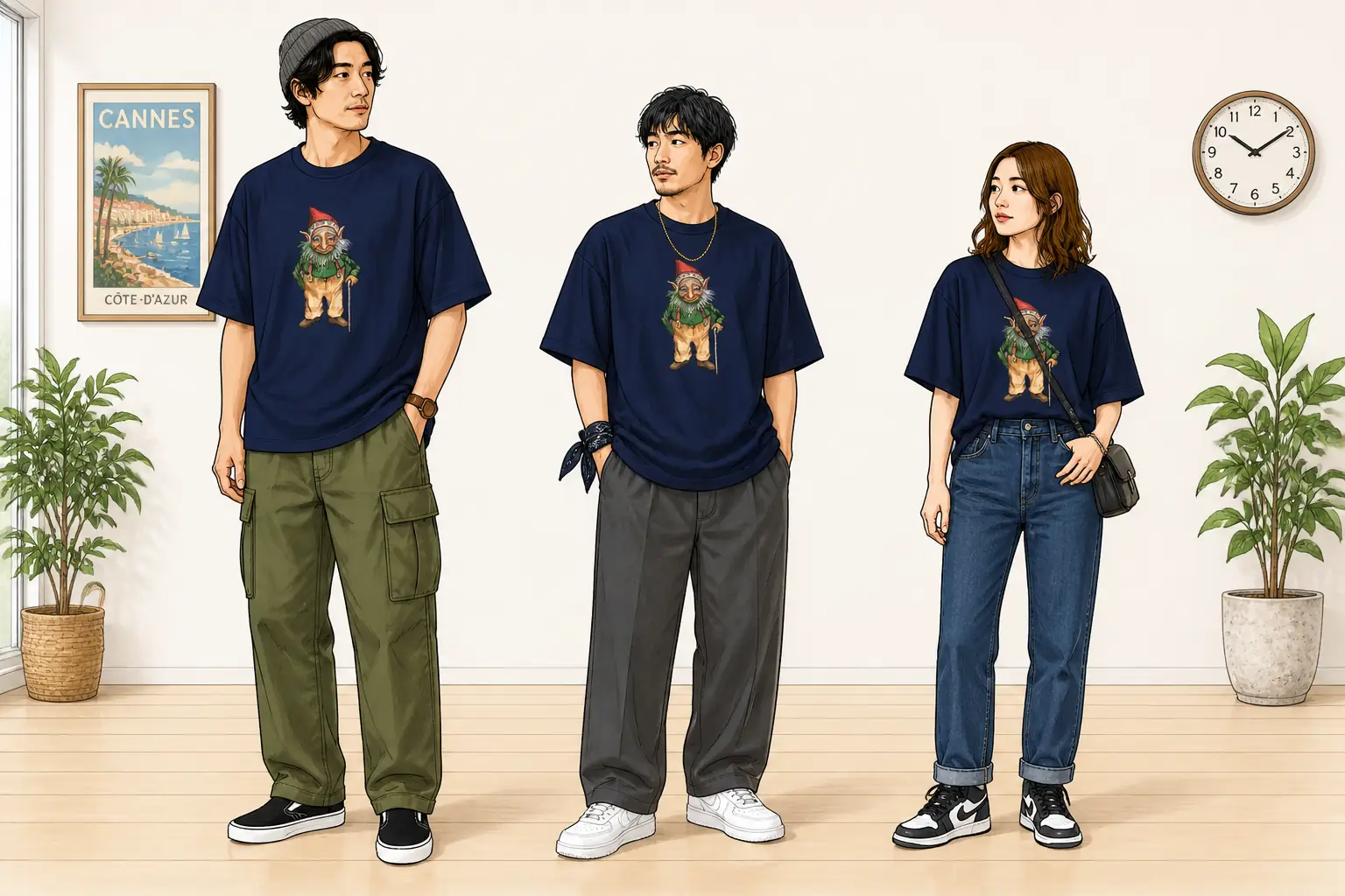コーデ全体イメージ(タップで各モデル)