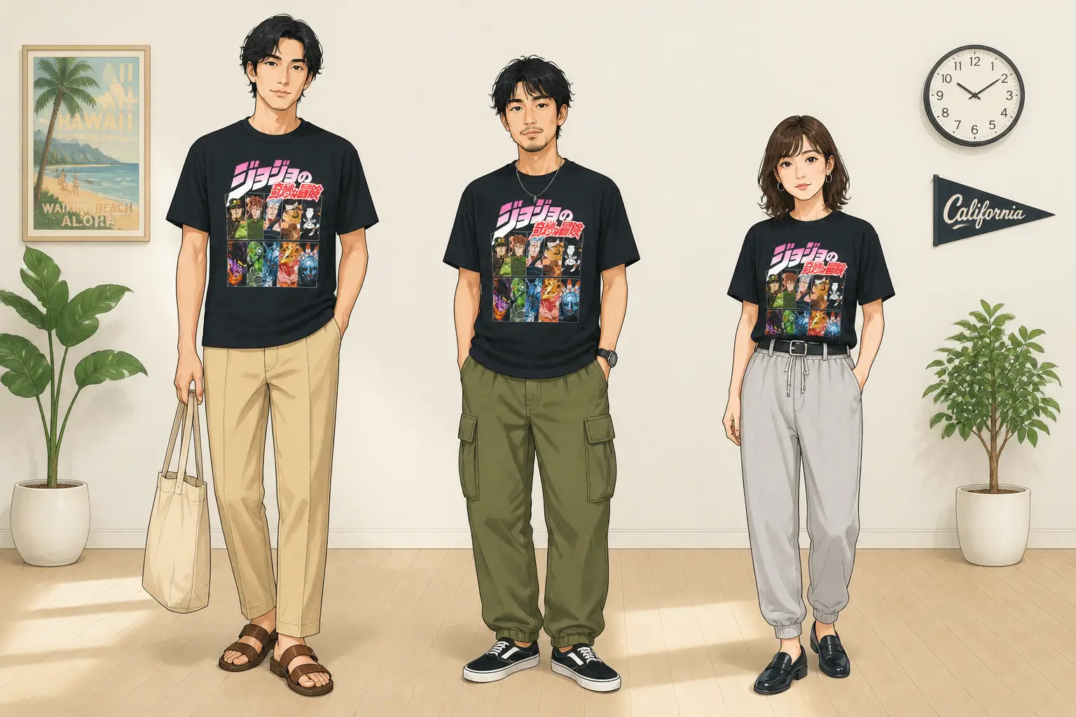 コーデ全体イメージ(タップで各モデル)
