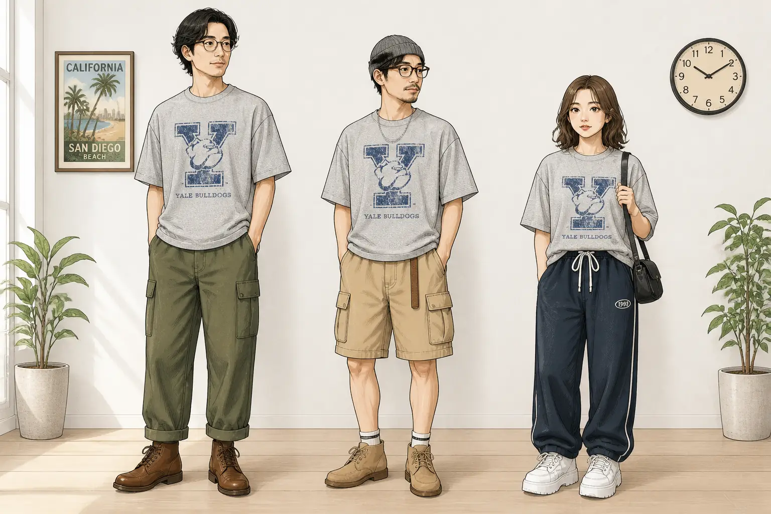 コーデ全体イメージ(タップで各モデル)