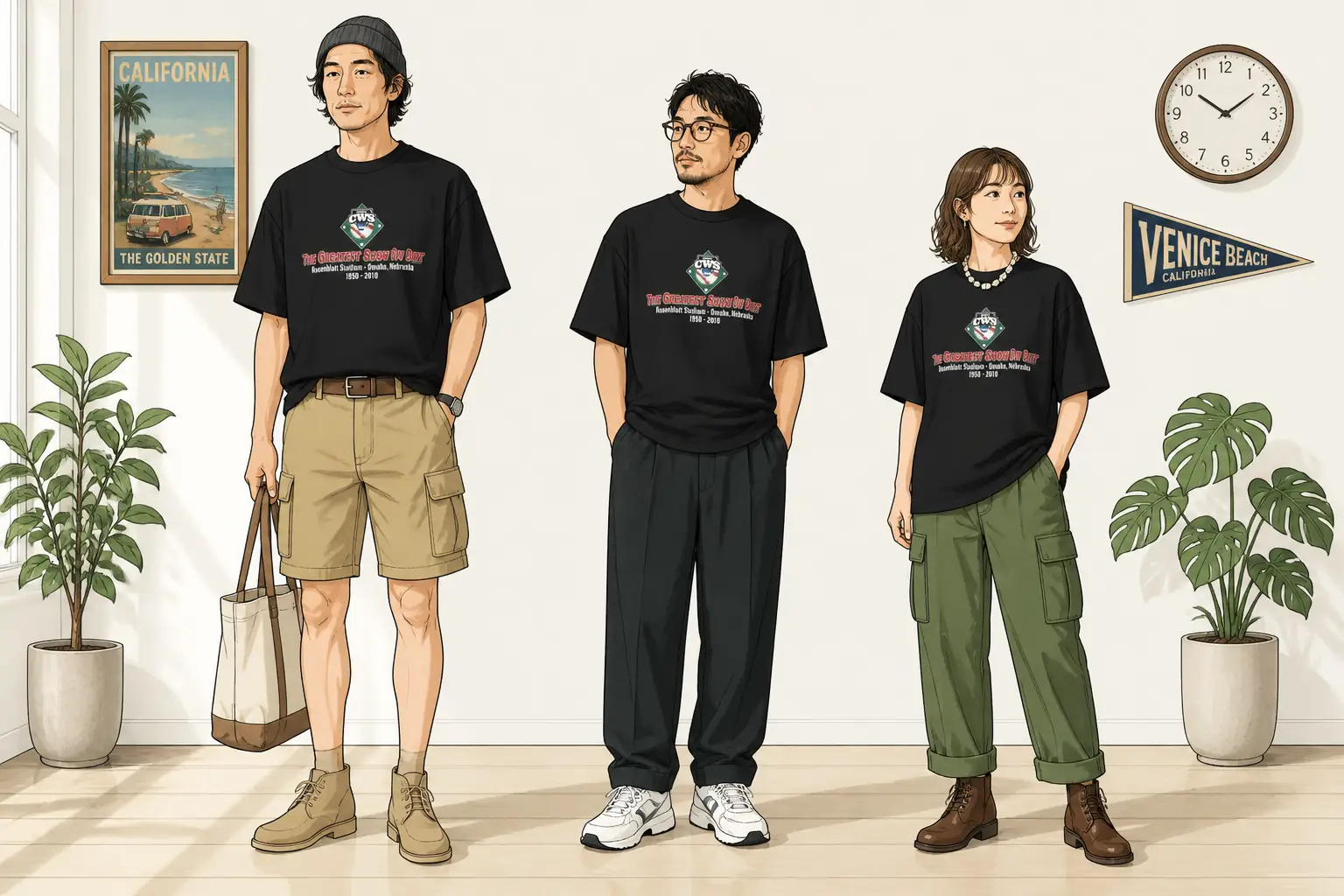 コーデ全体イメージ(タップで各モデル)